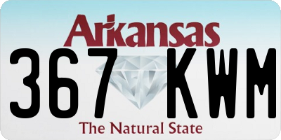 AR license plate 367KWM