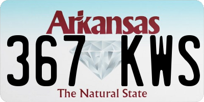 AR license plate 367KWS