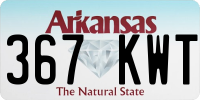 AR license plate 367KWT