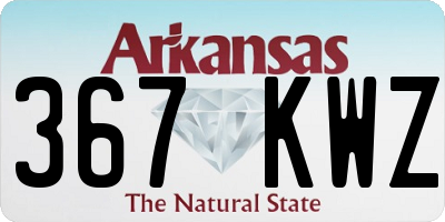 AR license plate 367KWZ
