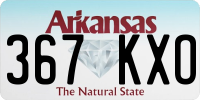 AR license plate 367KXO