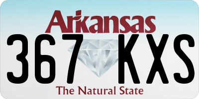 AR license plate 367KXS