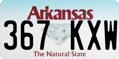 AR license plate 367KXW