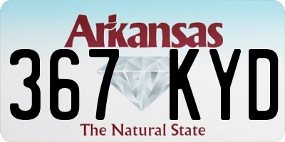 AR license plate 367KYD