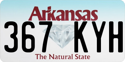 AR license plate 367KYH