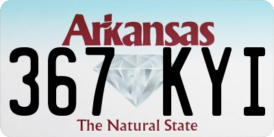 AR license plate 367KYI