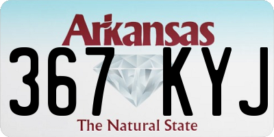 AR license plate 367KYJ