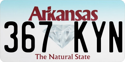 AR license plate 367KYN