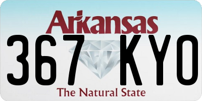 AR license plate 367KYO