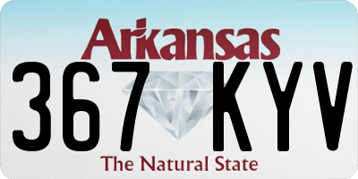 AR license plate 367KYV