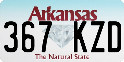 AR license plate 367KZD