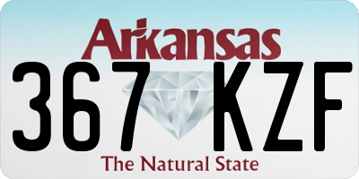 AR license plate 367KZF
