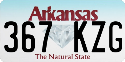 AR license plate 367KZG