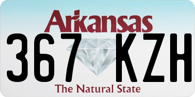 AR license plate 367KZH
