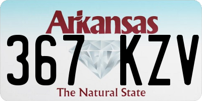 AR license plate 367KZV