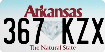 AR license plate 367KZX