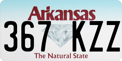 AR license plate 367KZZ