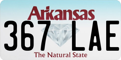 AR license plate 367LAE