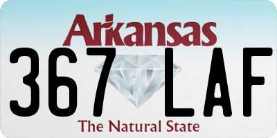 AR license plate 367LAF