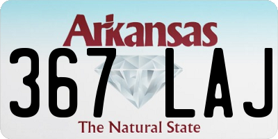 AR license plate 367LAJ