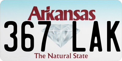 AR license plate 367LAK