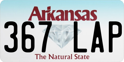 AR license plate 367LAP