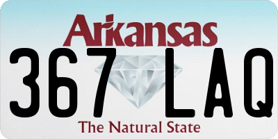 AR license plate 367LAQ