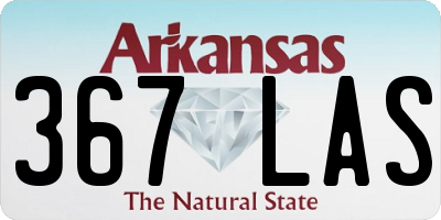 AR license plate 367LAS