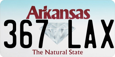 AR license plate 367LAX