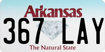 AR license plate 367LAY