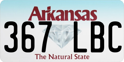 AR license plate 367LBC