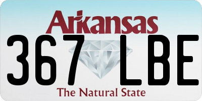AR license plate 367LBE