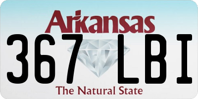 AR license plate 367LBI