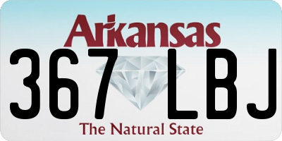 AR license plate 367LBJ