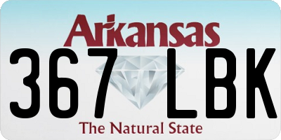 AR license plate 367LBK