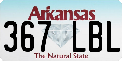 AR license plate 367LBL