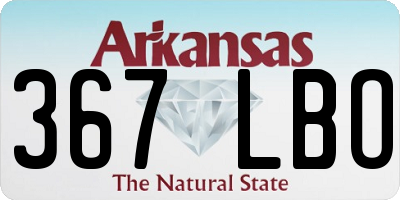 AR license plate 367LBO