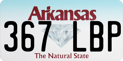 AR license plate 367LBP