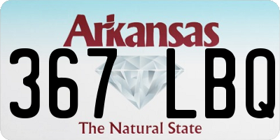 AR license plate 367LBQ