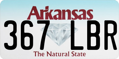 AR license plate 367LBR