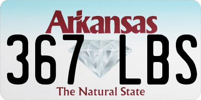 AR license plate 367LBS