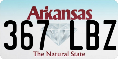 AR license plate 367LBZ