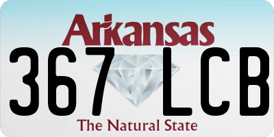 AR license plate 367LCB