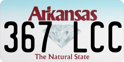 AR license plate 367LCC