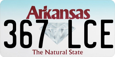 AR license plate 367LCE