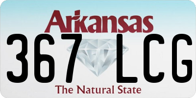 AR license plate 367LCG
