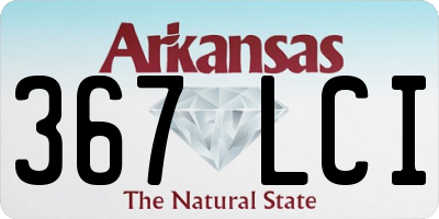 AR license plate 367LCI