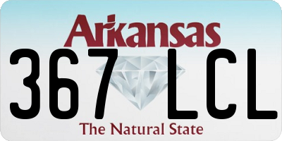 AR license plate 367LCL