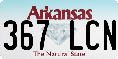 AR license plate 367LCN