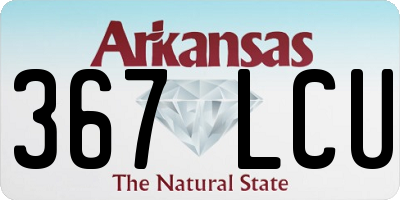 AR license plate 367LCU